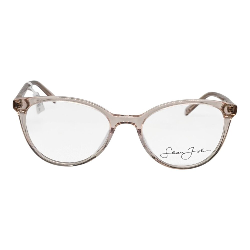 Sean John Womens Crystal Nude Round Eyeglass Frames 53-19-145β